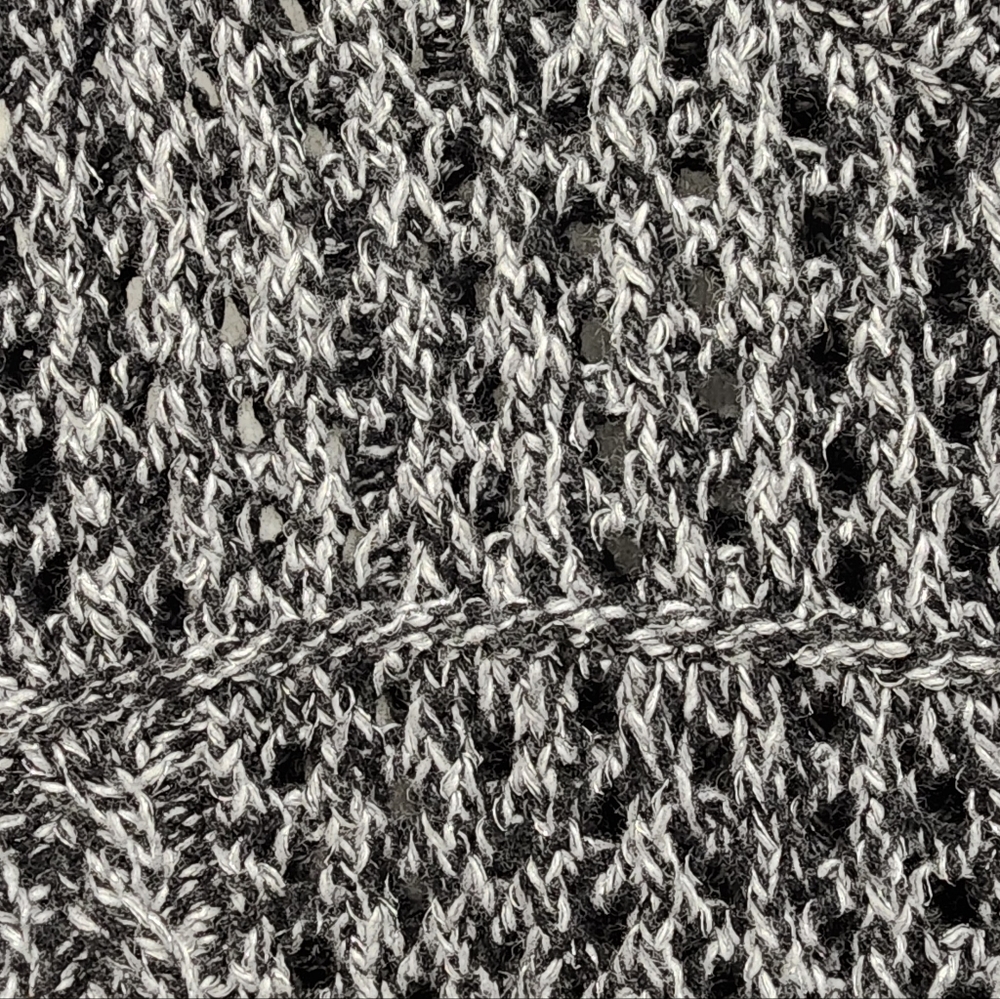 Tommy Bahama Black, Gray and Silver/Metallic‎ Open Knit Pullover Sweater Size XS - Picture 4 of 8